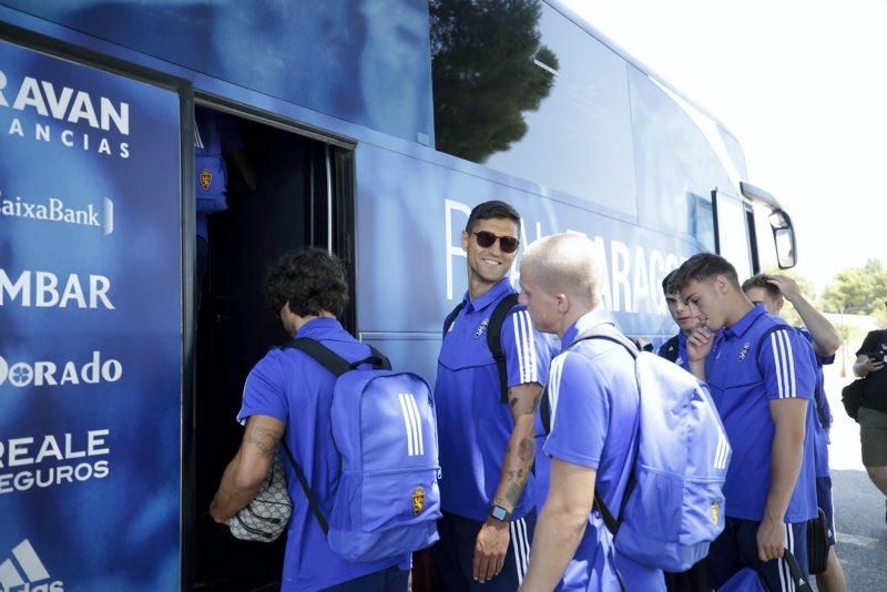 Salida del Real Zaragoza hacia Boltaña