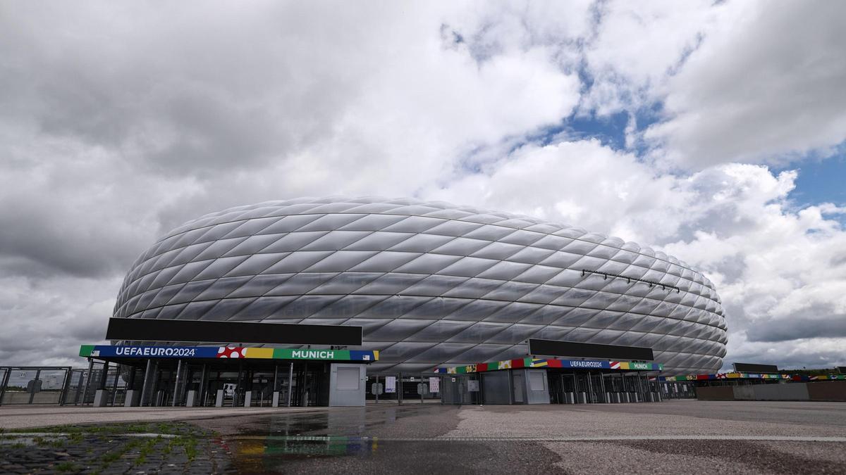 El Allianz Arena de Munich, uno de los estadios que acogerán la Europa de Alemania de 2024.
