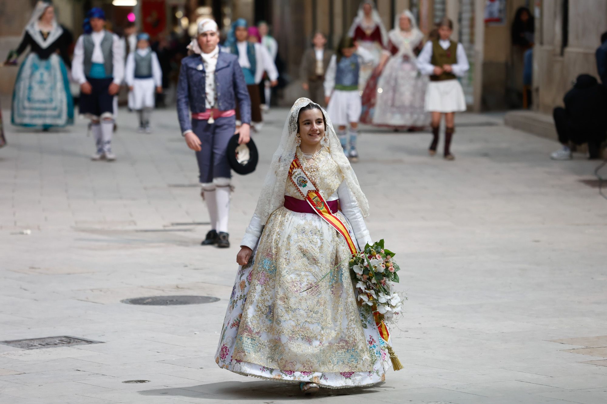 Falleras Mayores en la Ofrenda 2025. Día 17 (1/4)
