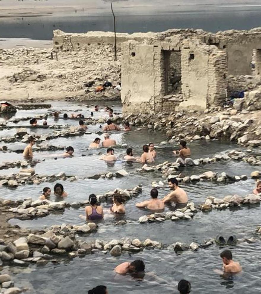 El desconocido pueblo abandonado de Zaragoza que tiene su propio balneario natural