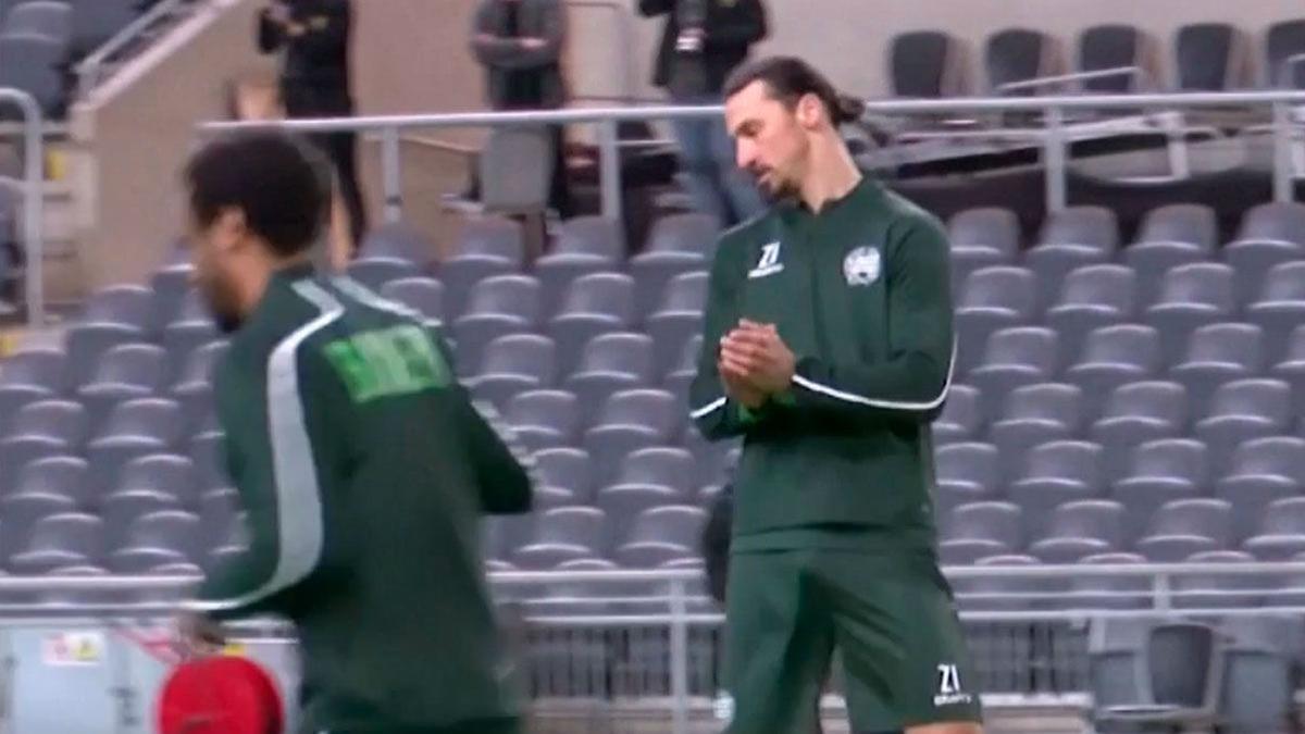 Ibrahimovic entrenó con el Hammarby