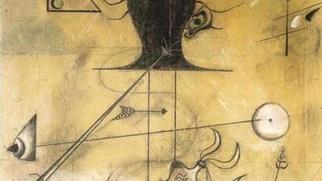 Fragmento de 'Retrato de Madame K' de Joan Miró.