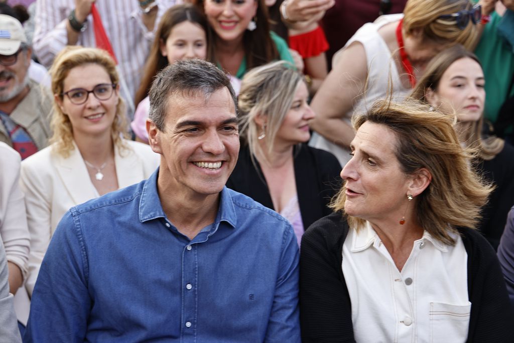 Visita de Pedro Sánchez en Los Alcázares