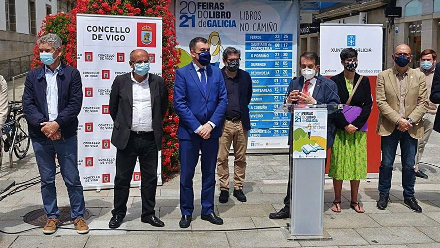 Acto de inauguración con Abel Caballero, Román Rodríguez, Abel Losada e Santos Héctor.