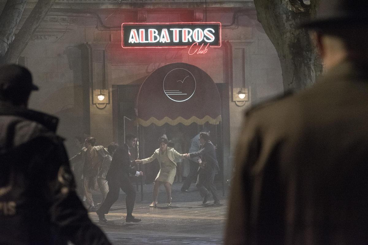 Rodatge de la serie "Hache" al Passeig, el 2018