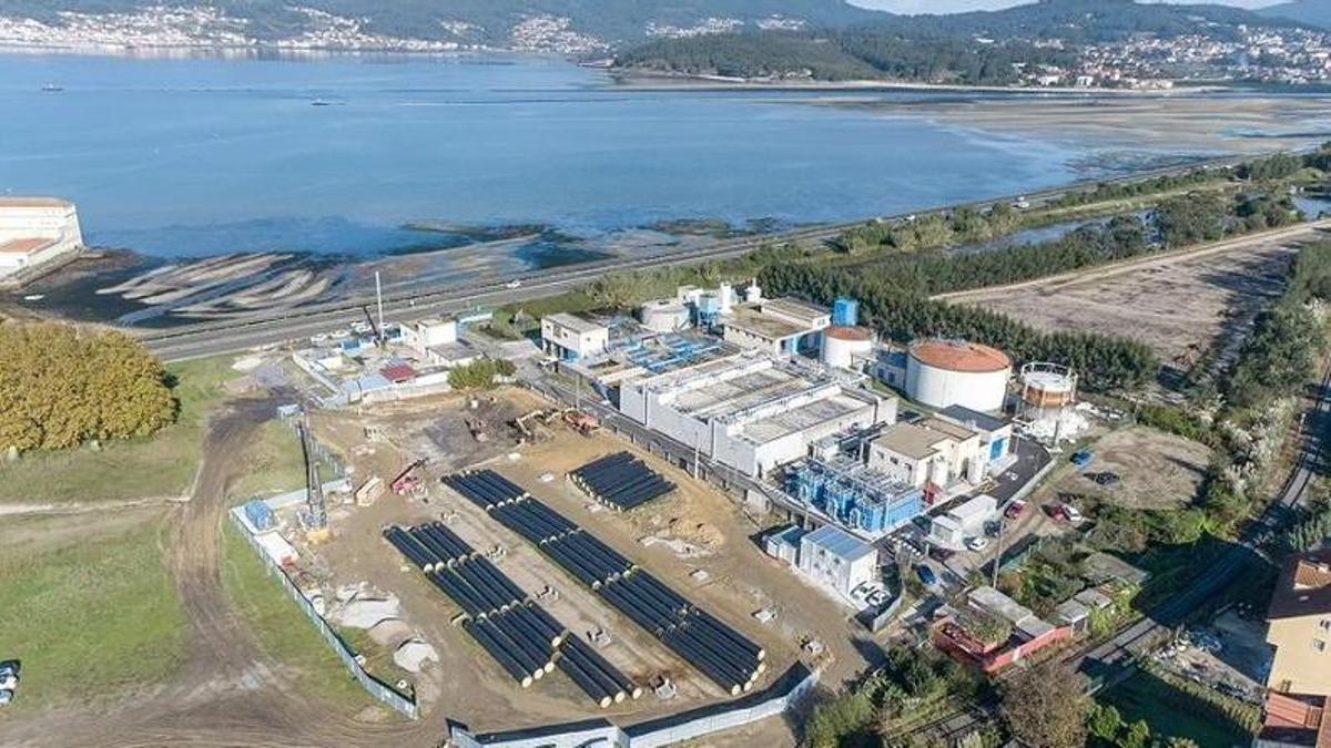 Vista aérea de la depuradora