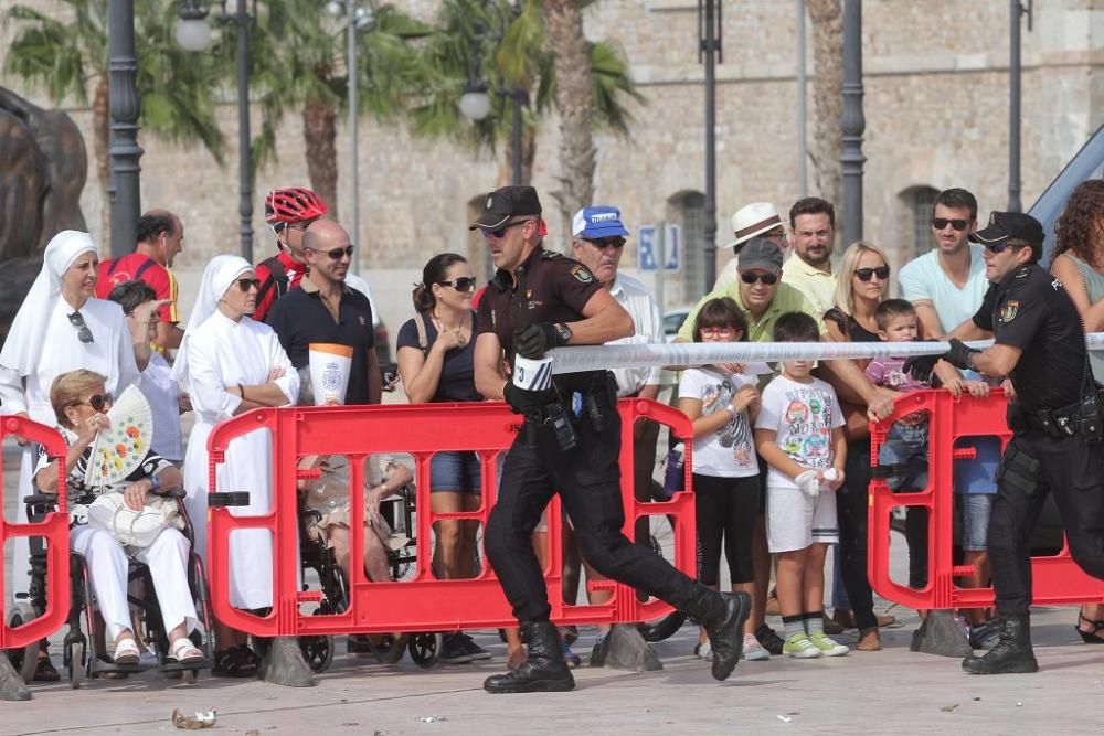 La Policía Nacional celebra su patrón con un simul