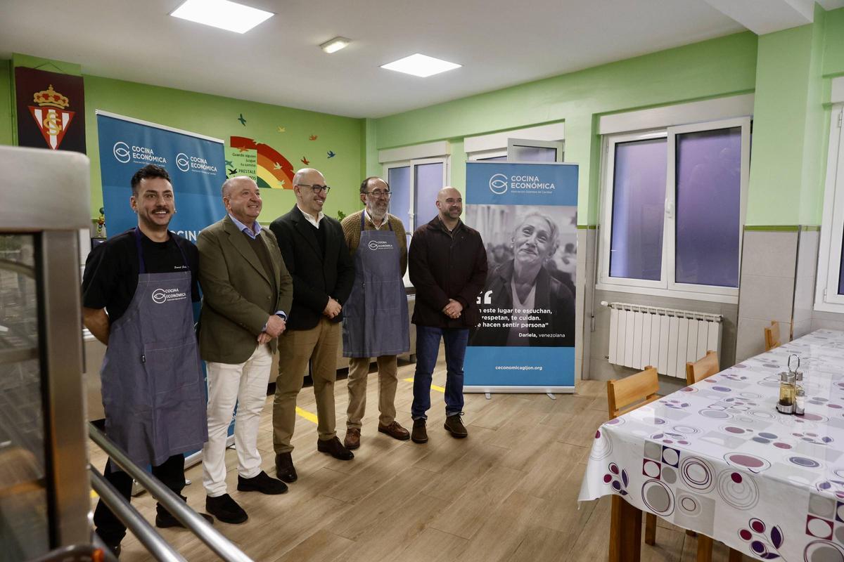 El menú antroxero llega a la Cocina Económica para que “el Antroxu sea para todo Gijón”