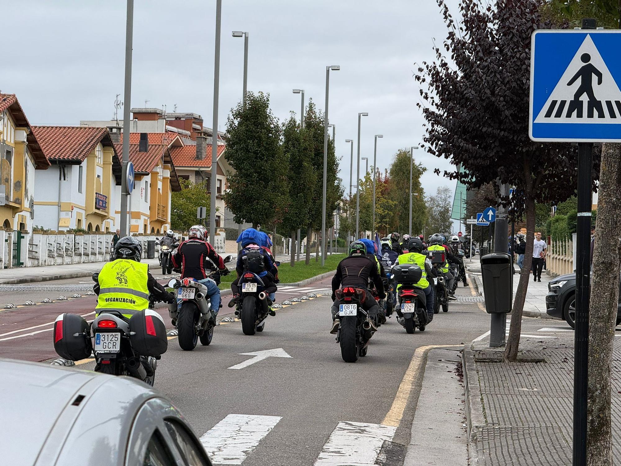 Así fue la primera salida del Motoencuentro Solidario en Siero