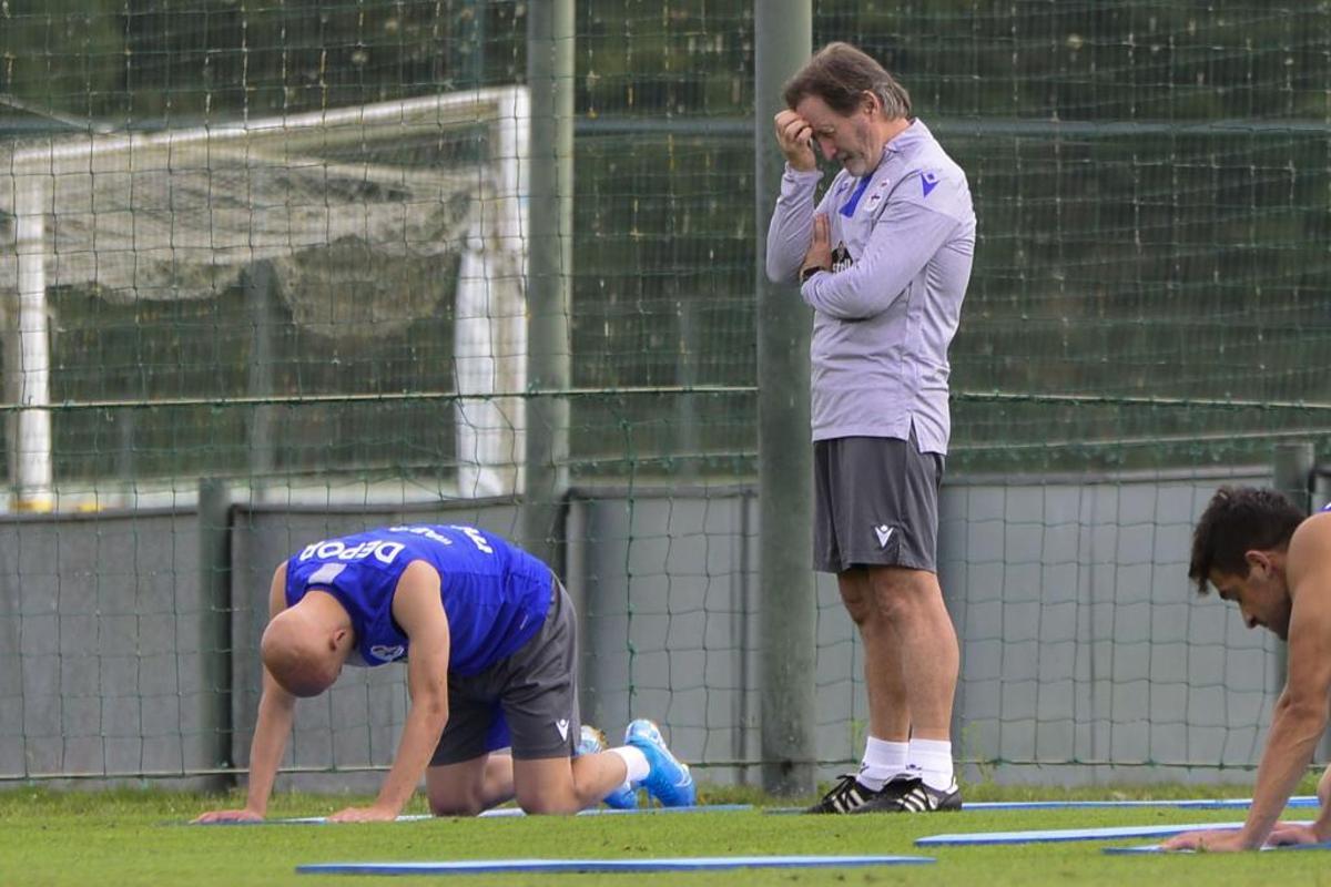 Anquela, con el Deportivo