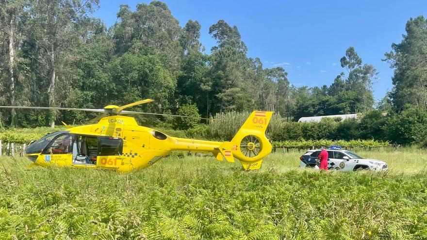 Muere un hombre en Laza tras volcar el tractor que conducía