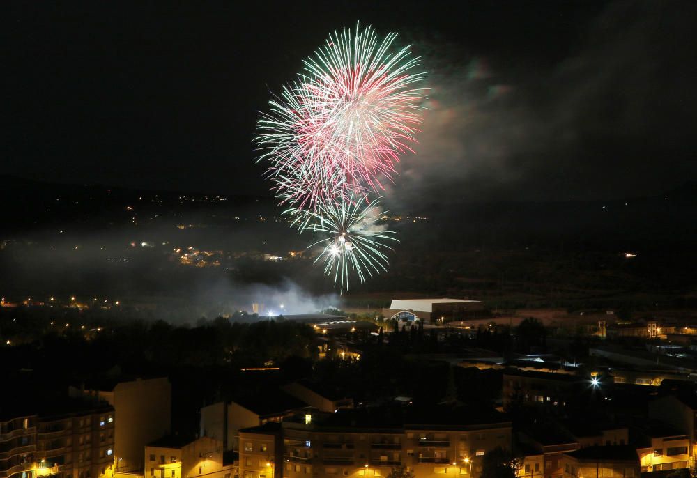 El castell de focs de Manresa 2020 vist des del Puigberenguer