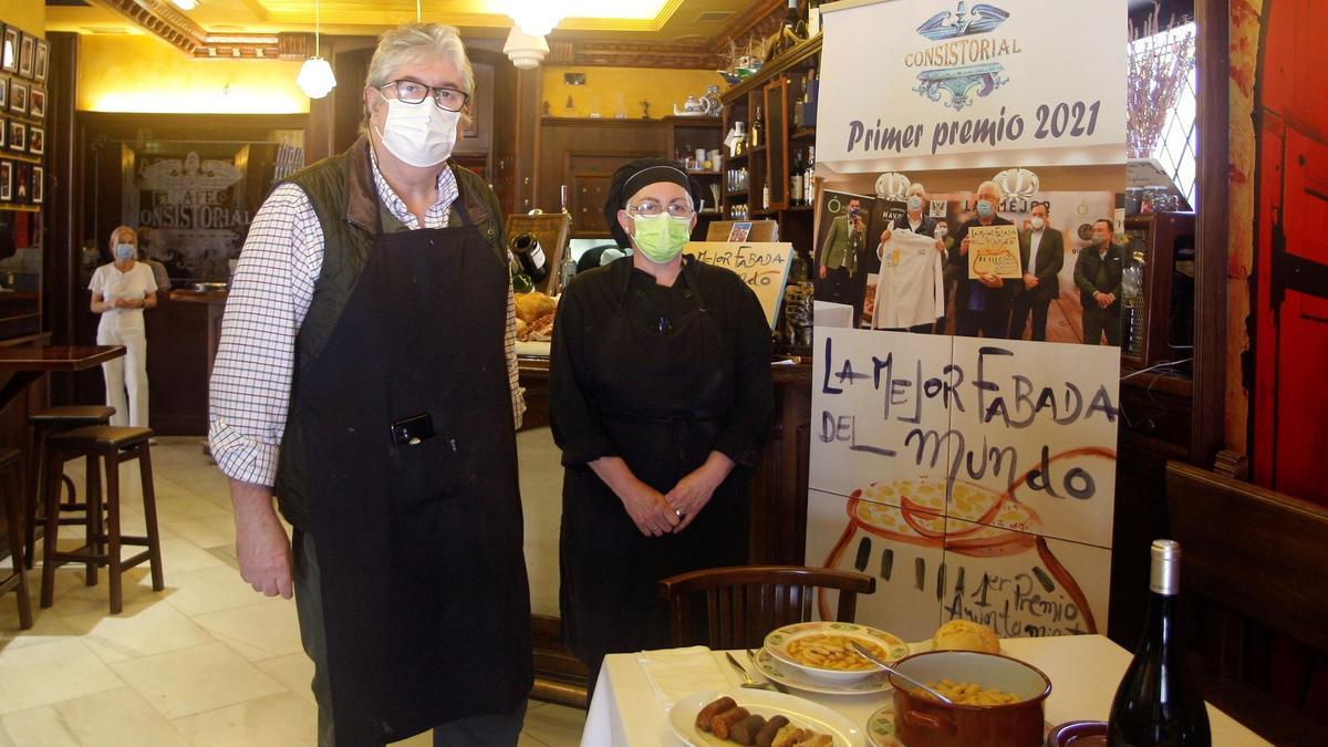 El restaurante La Consistorial del municipio de Mieres se alzó con el galardón de La Mejor Fabada del Mundo 2021