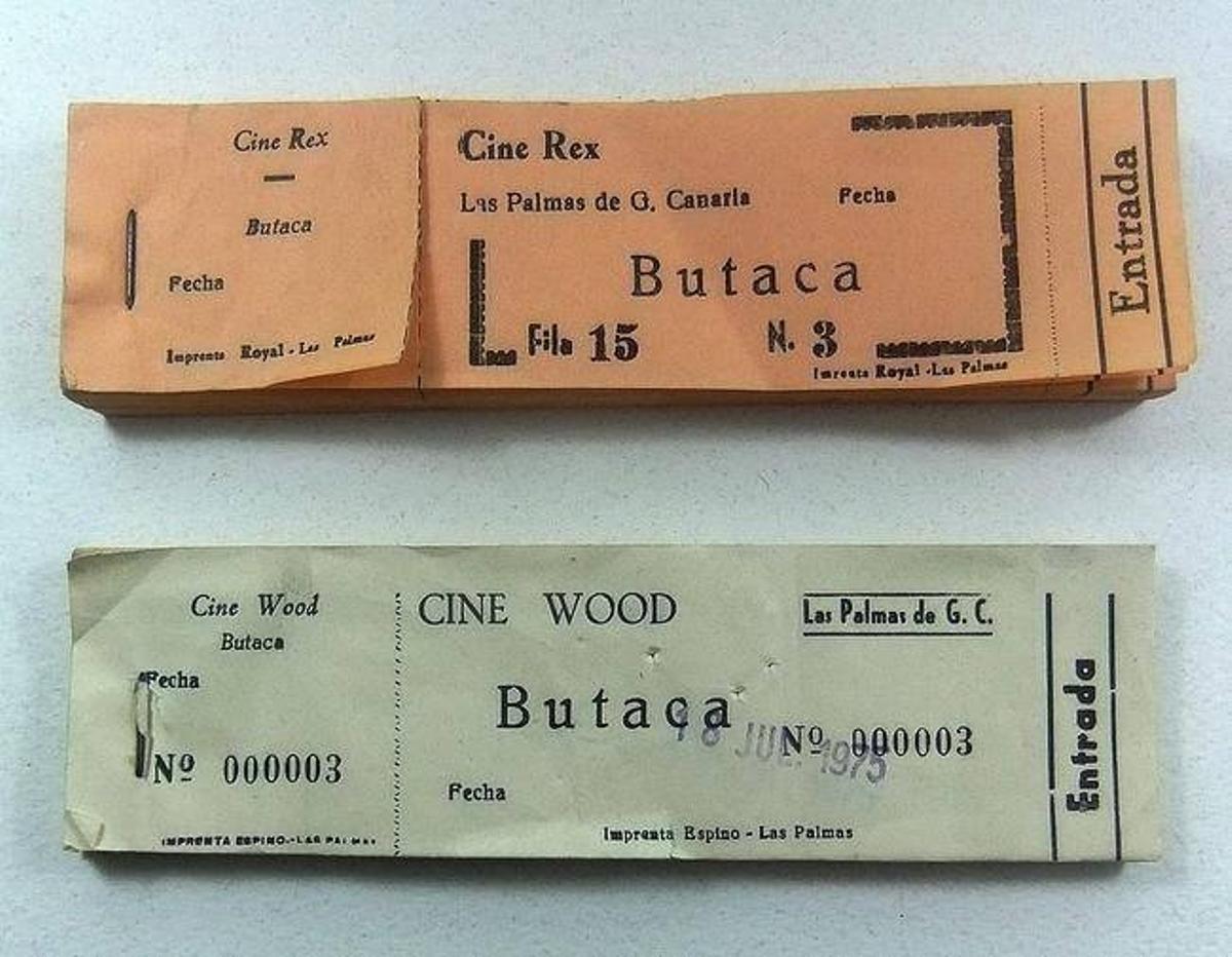 Entradas del Cine Wood y el Cine Rex
