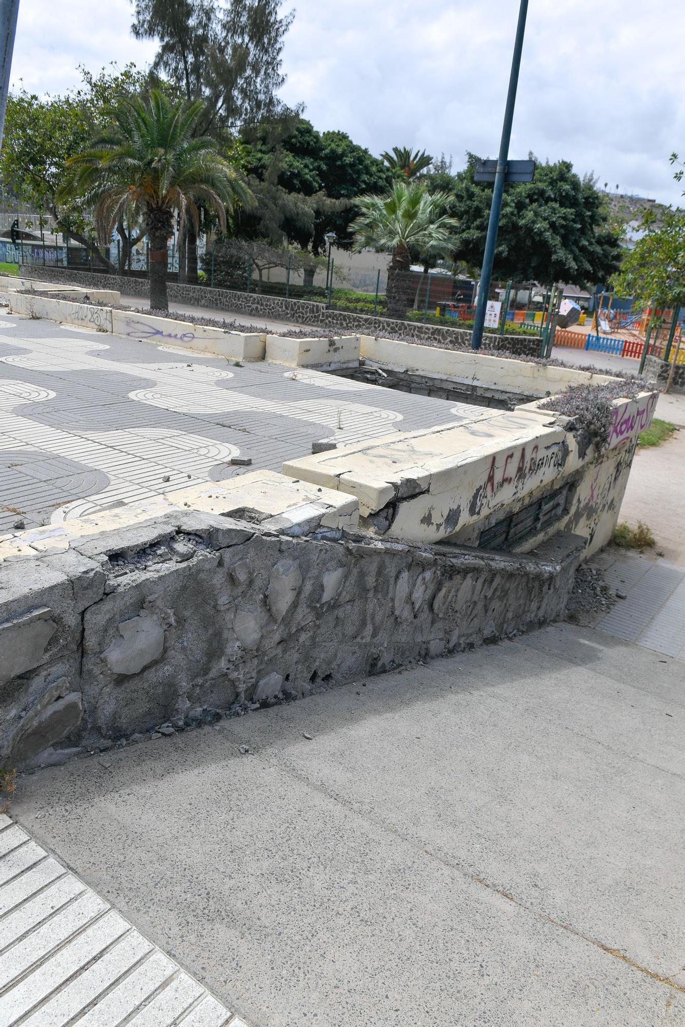 Cuarto de servicio en ruinas en el Parque Romano