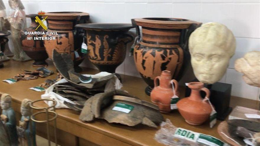 Tres detenidos por expoliar miles de piezas arqueológicas, algunas en Aragón