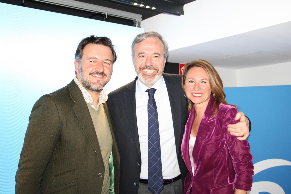 Carrasco, en la Junta Directiva Nacional, con Jorge Azcón