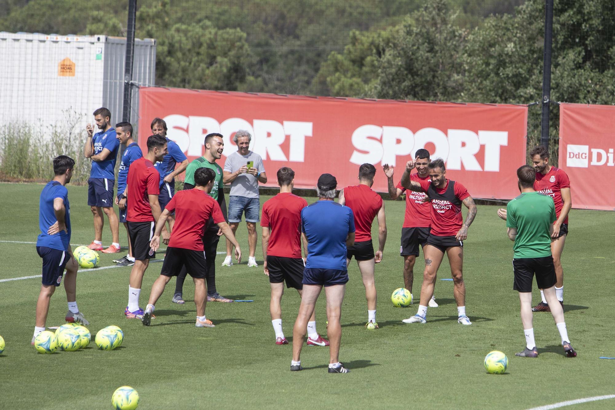 El penúltim entrenament del Girona abans de la final a Tenerife