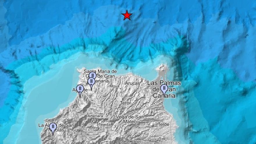 Estas son las seis poblaciones que sintieron el terremoto al norte de Gran Canaria