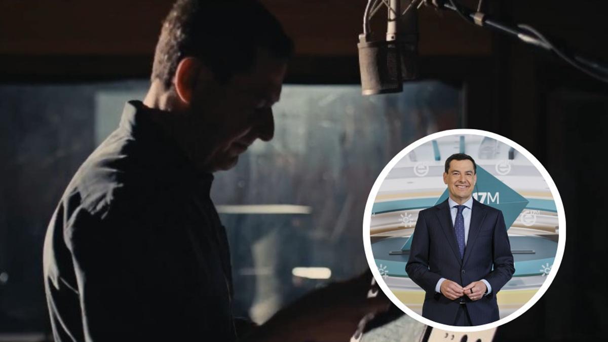 Juanma Moreno se lanza a cantar en la campaña de las andaluzas del 17M