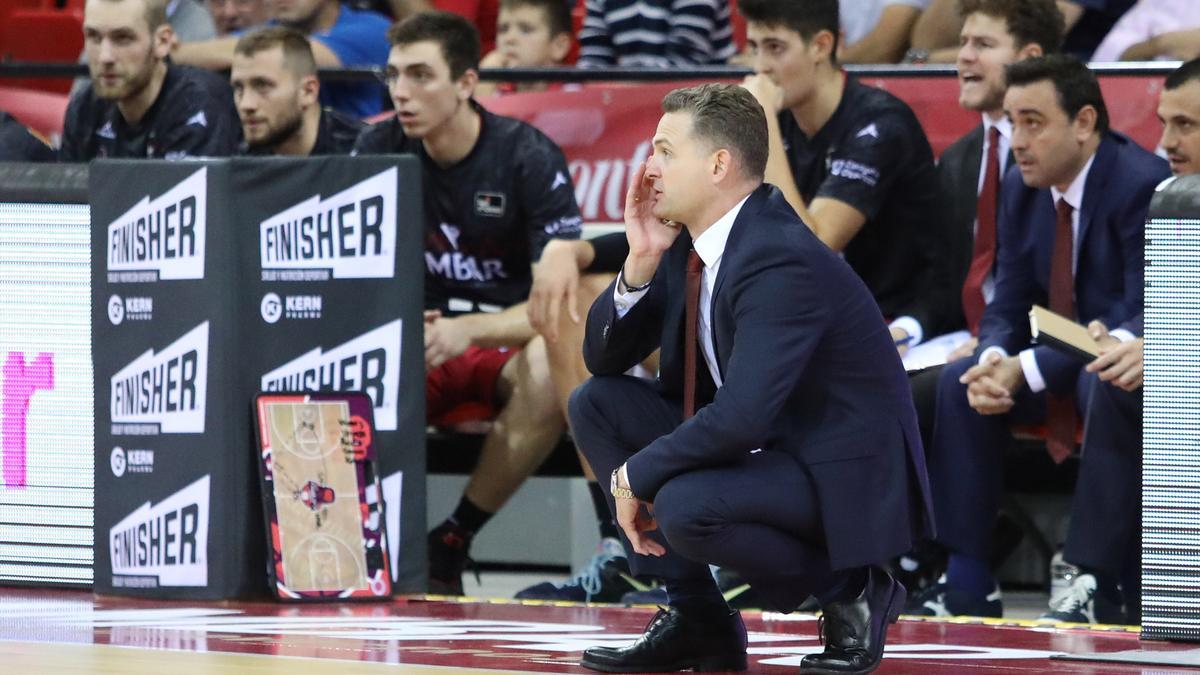 Martin Schiller, durante el partido ante el Baskonia.