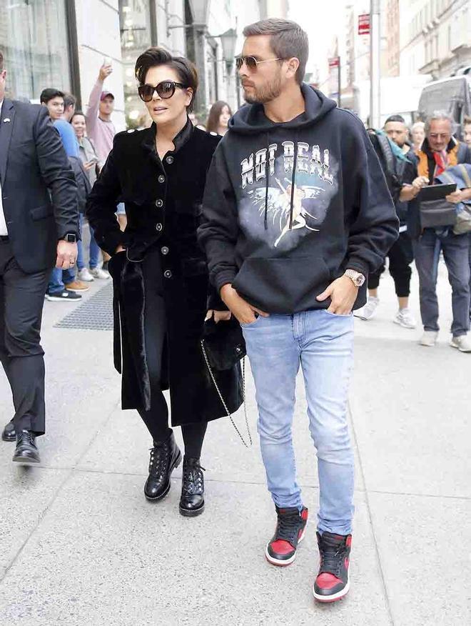 Kris Jenner y Soctt Disick por las calles de Nueva York