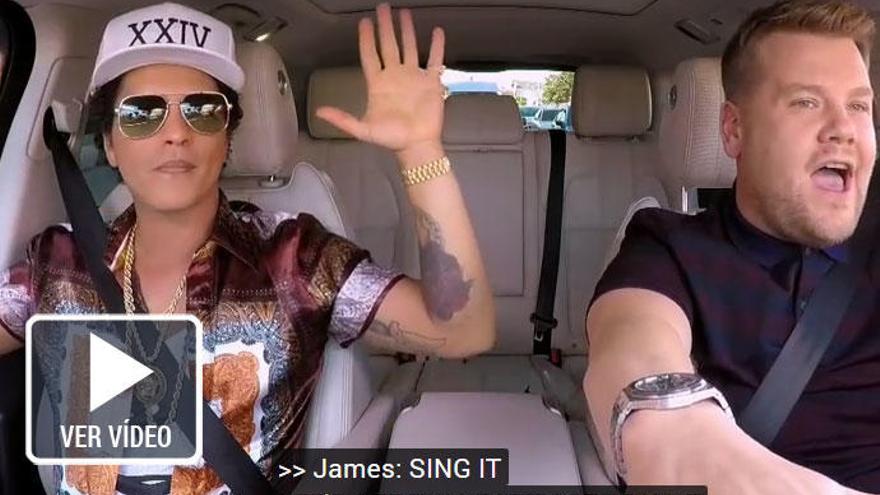 Bruno Mars se marca un Carpool Karaoke