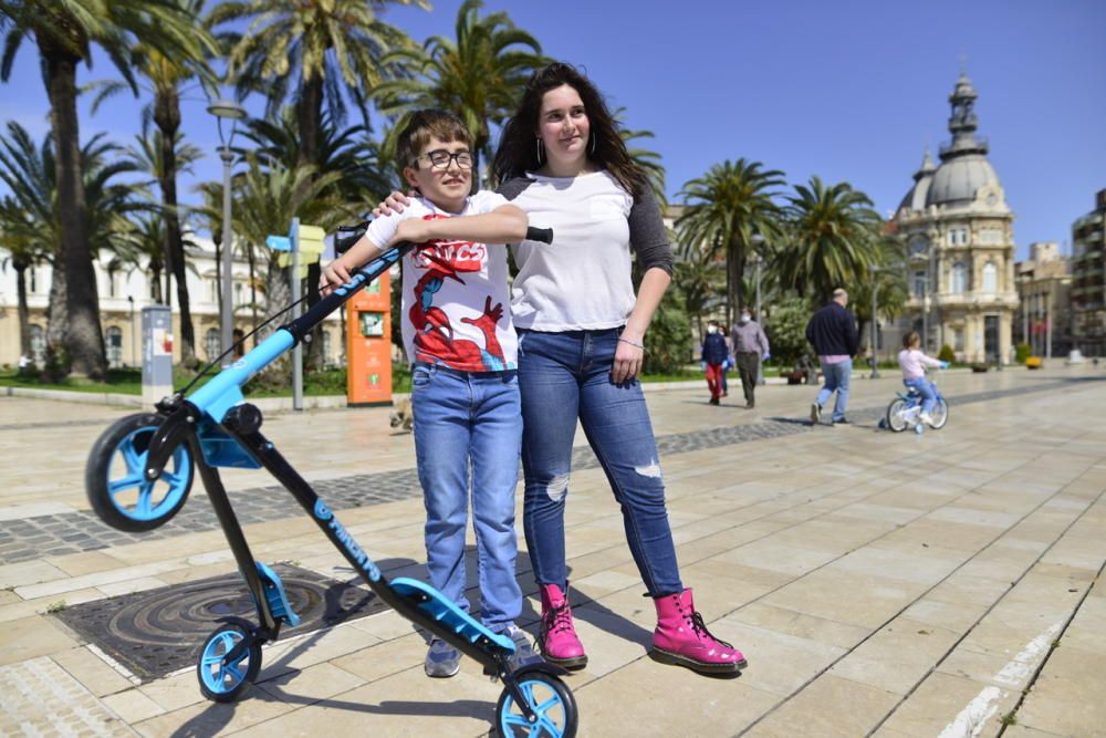 Así ha sido el primer día de desconfinamiento para los niños de Cartagena