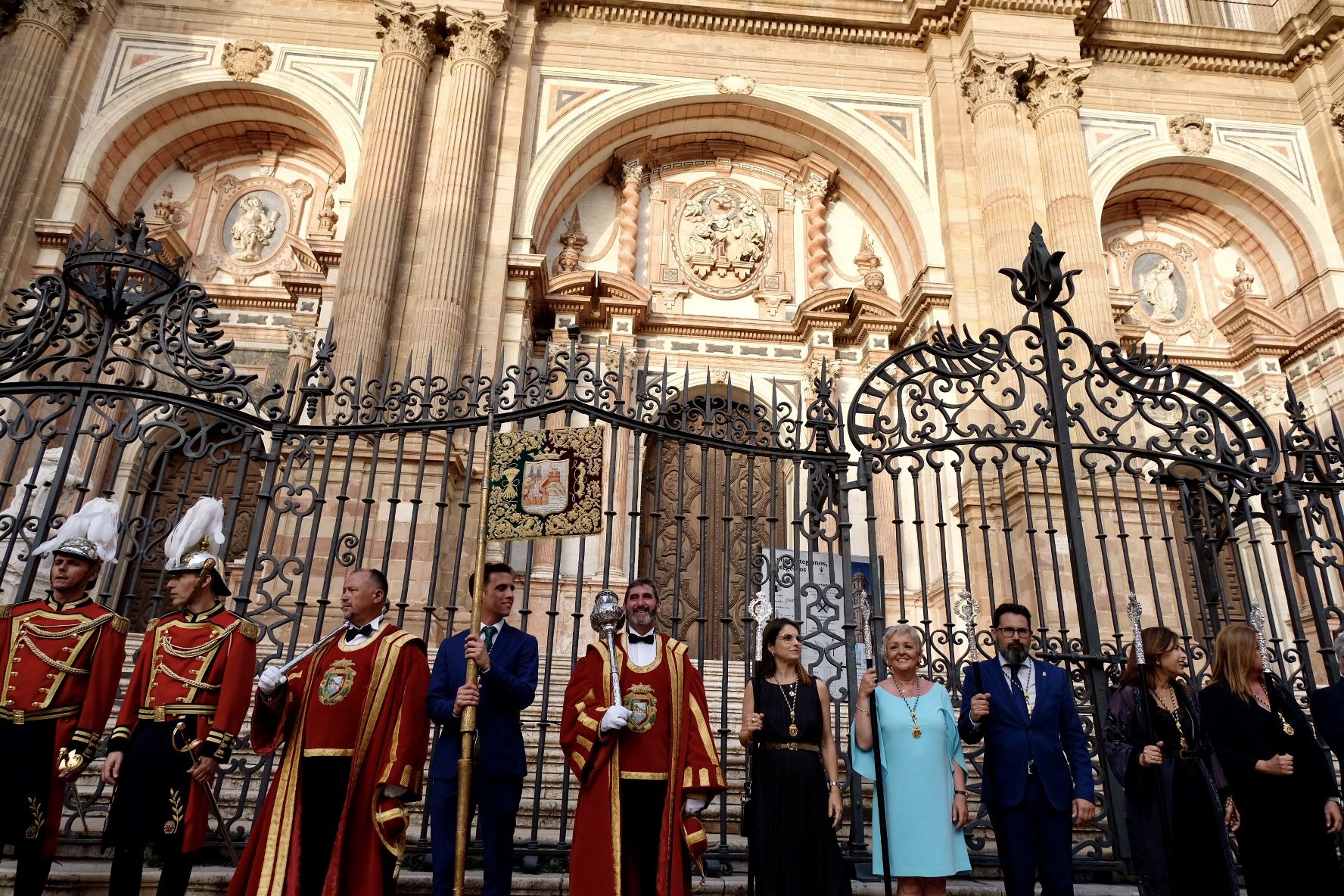 Procesión de los patronos de Málaga por las calles del Centro