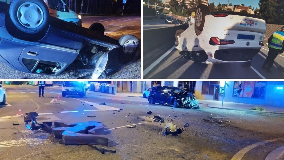 A pesar de la aparatosidad de estos accidentes, los ocupantes de estos coches salieron ilesos o con algunas rozaduras.