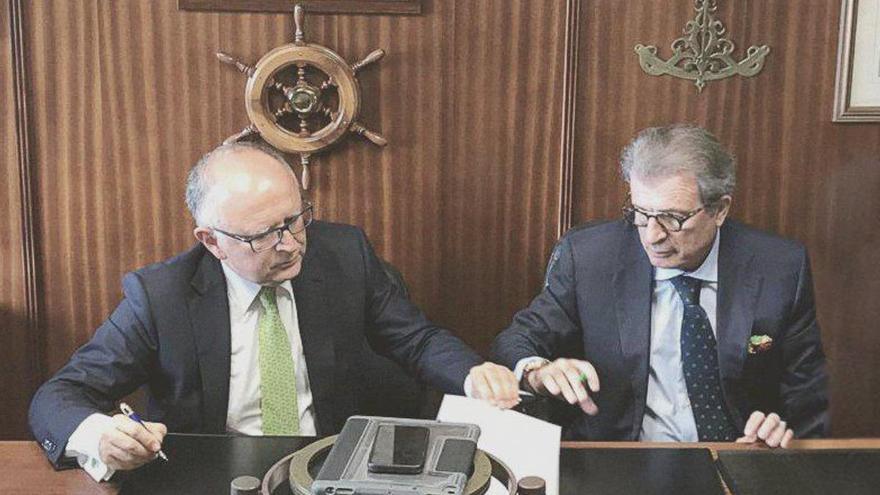 Rodolfo Núñez y Alfredo Morales, nuevos presidente y vicepresidente de Binter, respectivamente