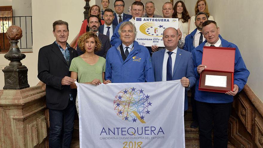 La representación de la candidatura de Antequera.