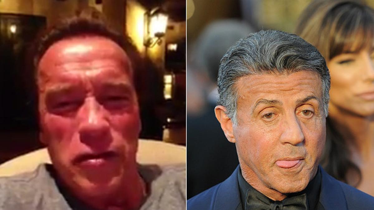 Arnold Schwarzenegger, en el vídeo que le ha dedicado a su amigo Sylvester Stallone.