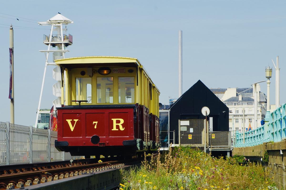 El vagón del Volk's Electric Railway