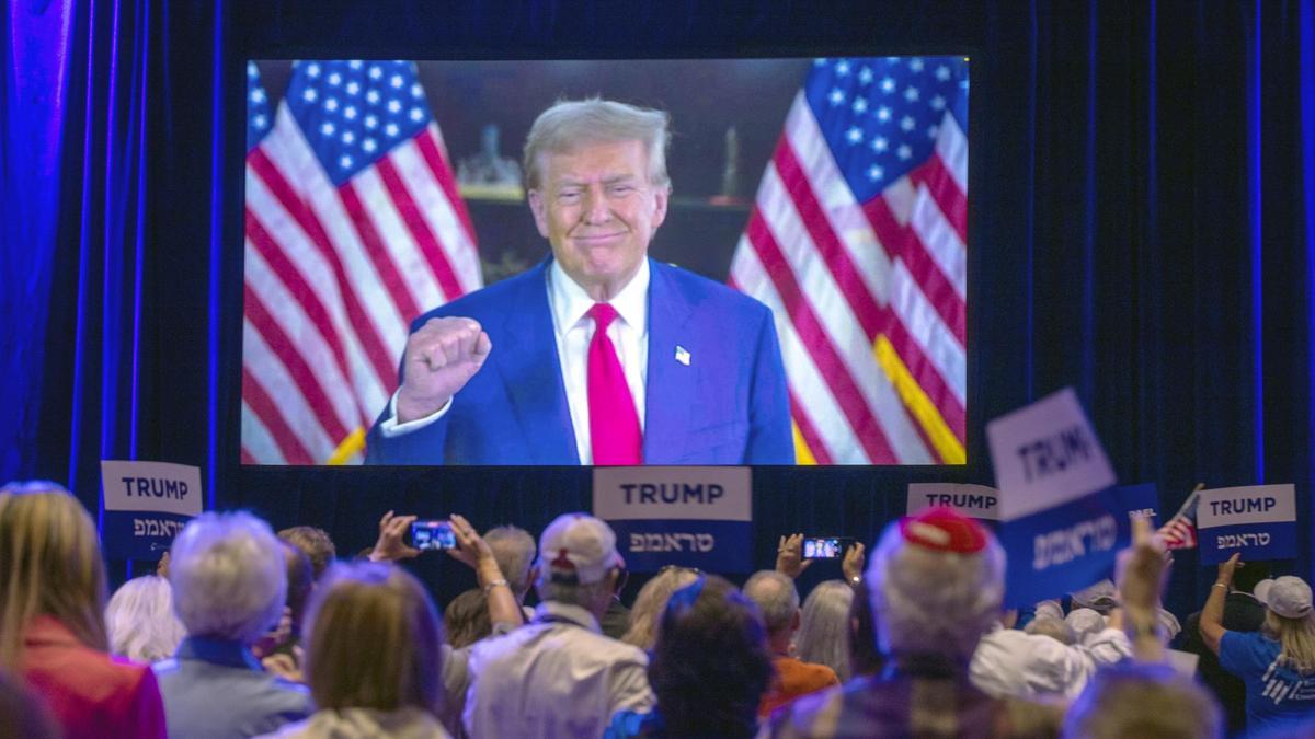 Donald Trump en plena campaña.