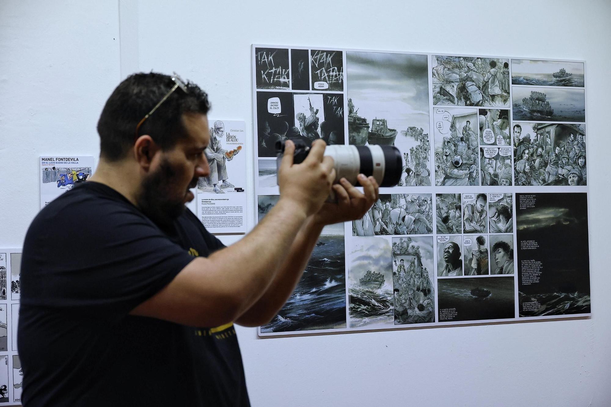 Inauguración de la exposición 'Viñetas y Fronteras'