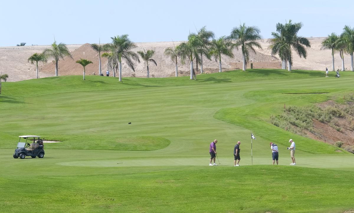Imagen del campo de golf de Meloneras.