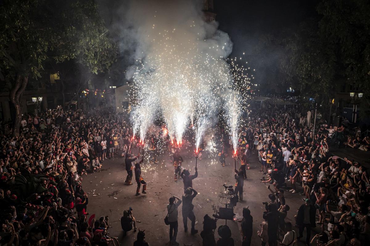 Correfoc de las Fiestas de Gràcia 2023