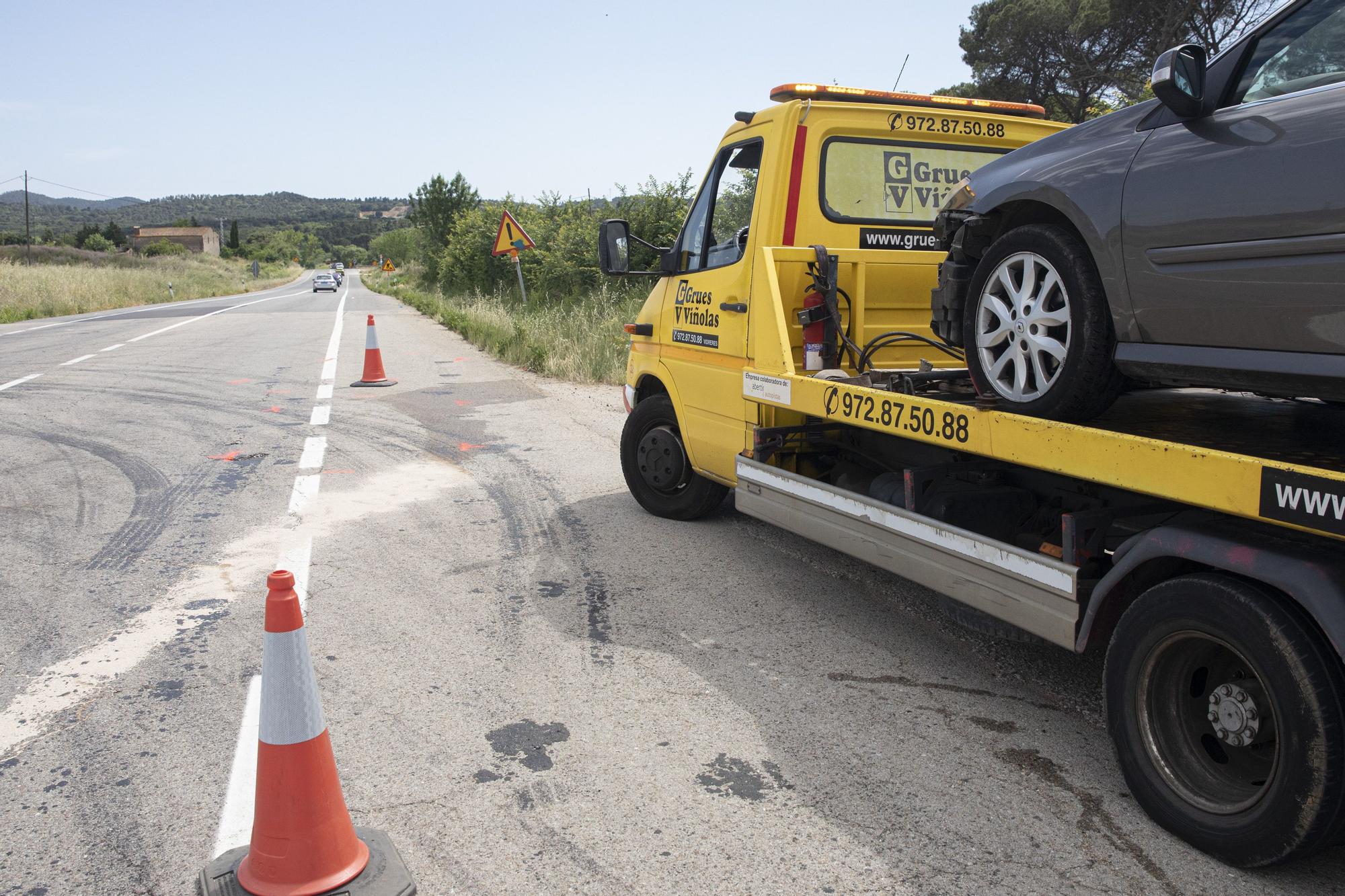 Evacuen al Trueta amb helicòpter un motorista ferit en un accident a Maçanet