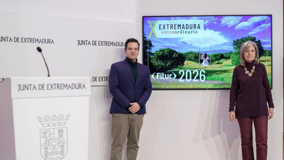 Presentación de la programación de Fitur, este jueves, en Mérida.