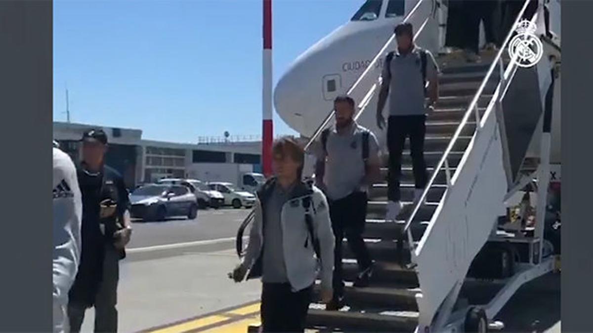 En Madrid ya está en Roma para jugar su último partido de pretemporada