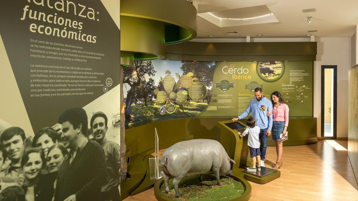 Visita familiar al Museo del Jamón de Monesterio