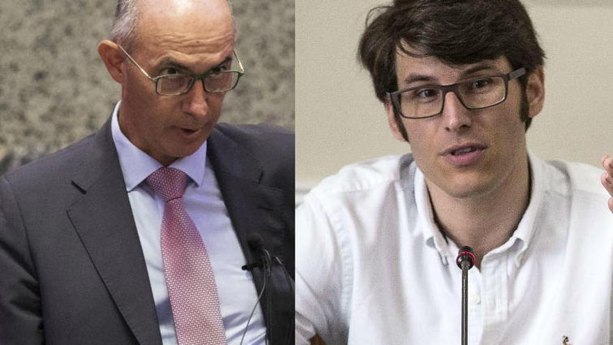 El líder de Vox en València y Luis Salom, a la greña por un supuesto plagio