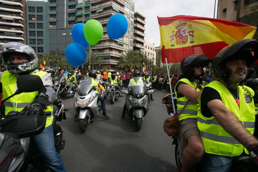 Manifestación por la equiparación salarial convocada por la asociación de policí­as Jusapol en Luceros