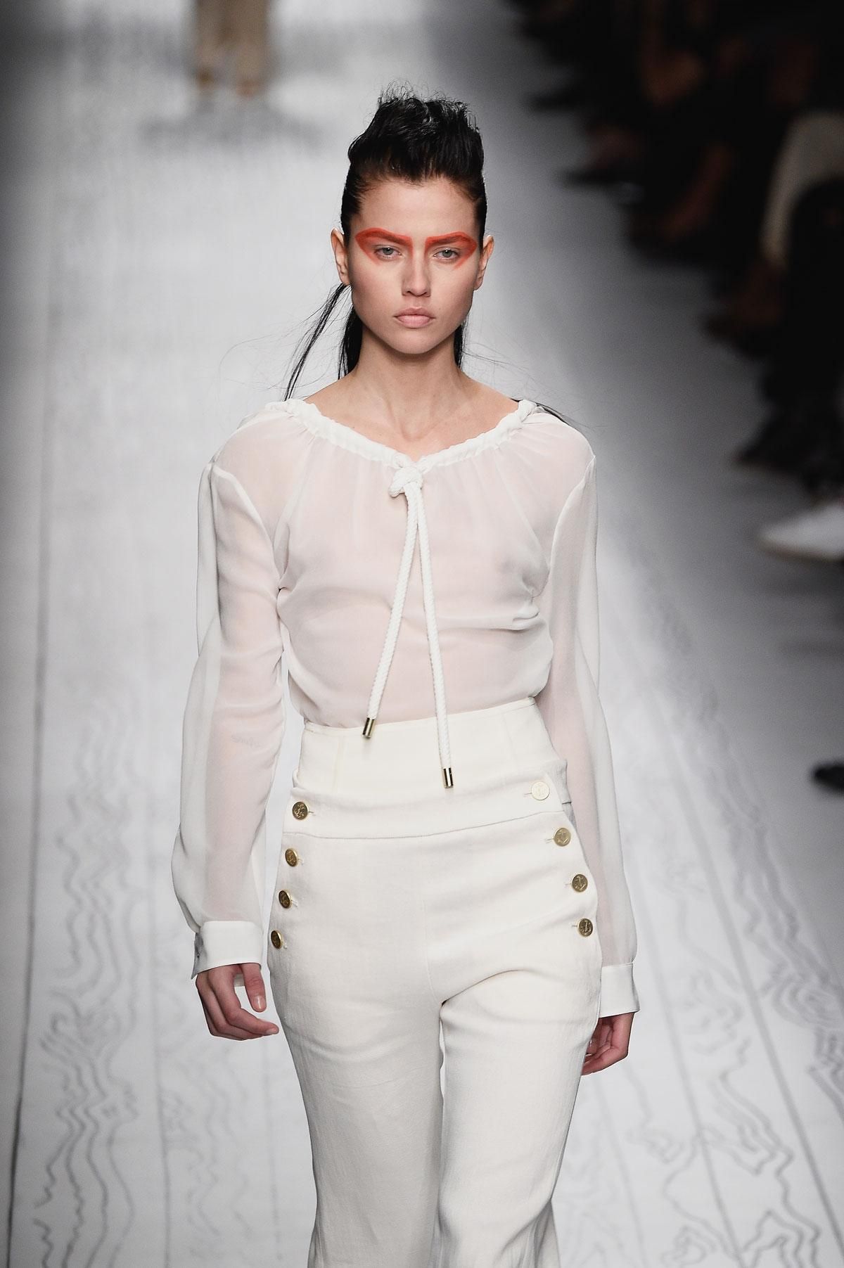 MFW: Max Mara Primavera/Verano 2016, blusa y pantalón