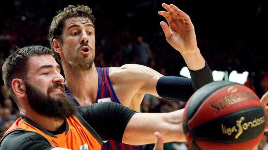 Partido entre el Valencia Basket y el Barcelona Lassa.