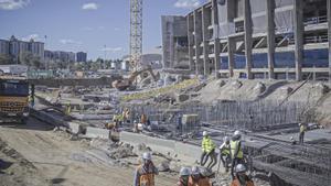 Obras del Camp Nou.