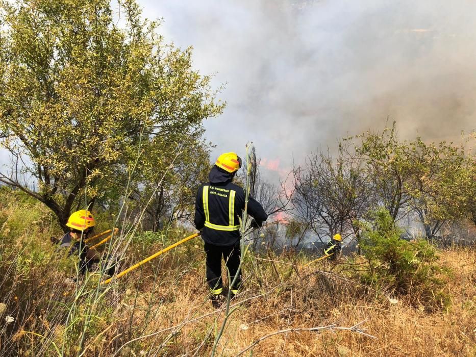 Incendio en los Montes de Málaga