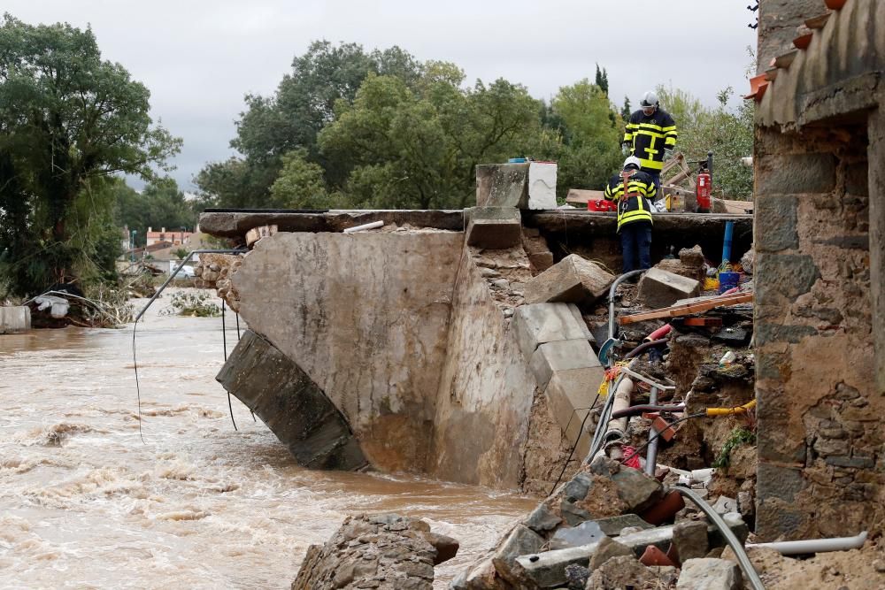 Inundaciones causadas por Leslie en Francia