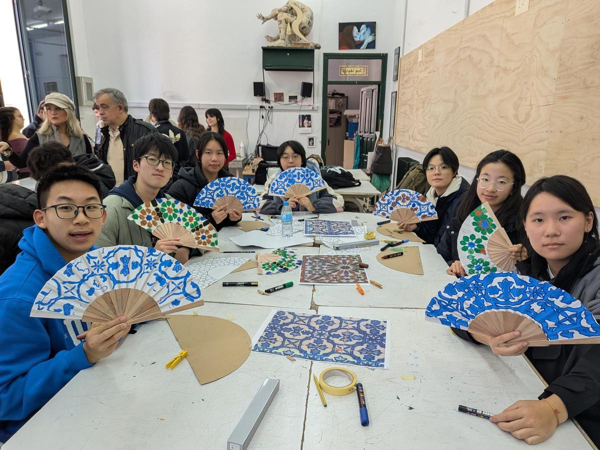 Una de las actividades desarrollados por los estudiantes chinos.